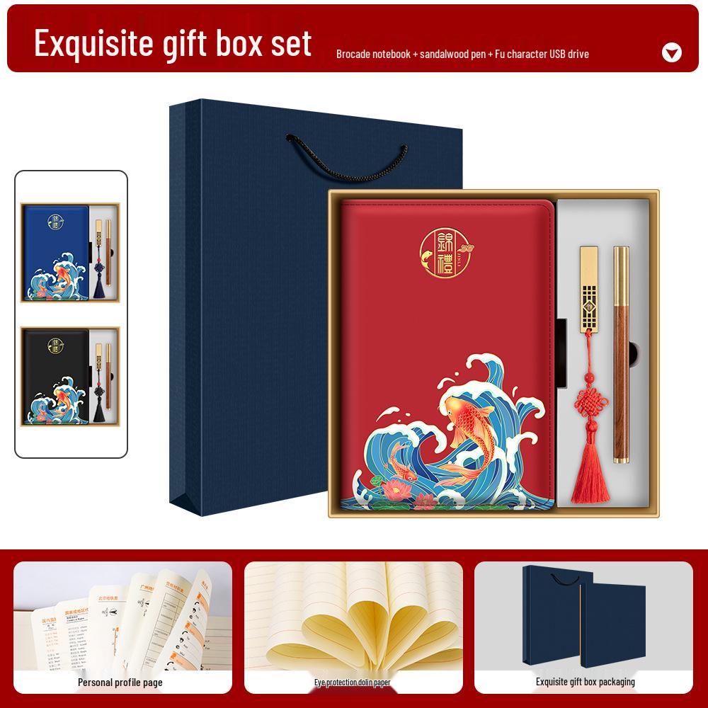 High-End Dragon Boat Festival Thermos Gift Set - Luxurious Business Souvenir for Anniversaries and Events