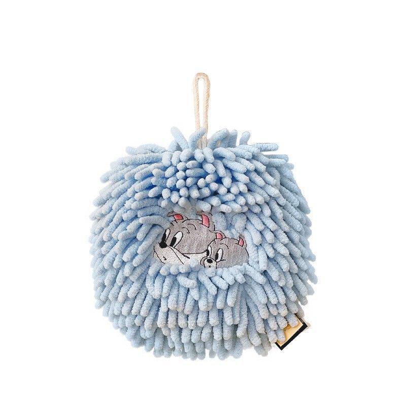 

AFGH Genuine Cat and Mouse Spike and Tek Circle Granular Velvet Hand Towel Shernell Hand Towel Hanging Style синий