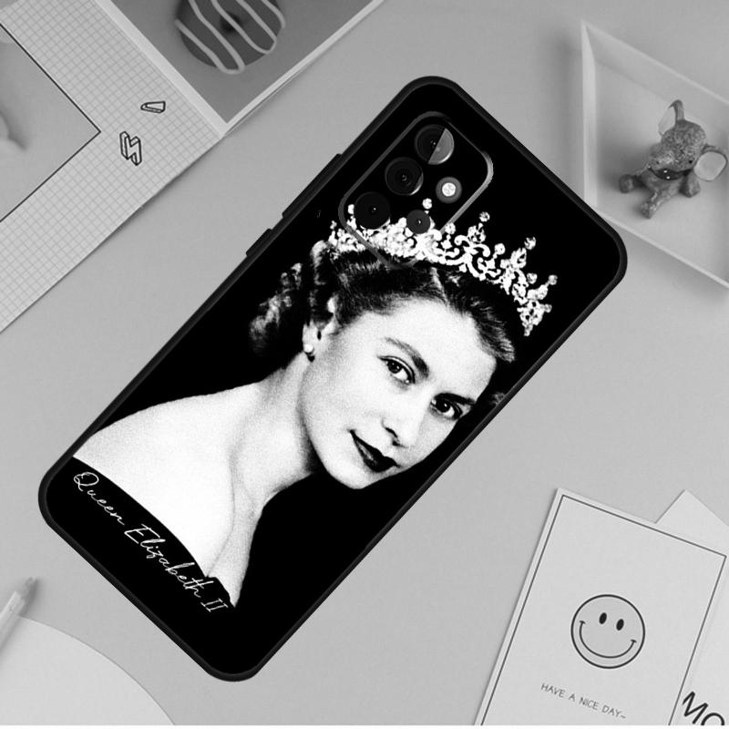 England Queen Elizabeth II For Samsung Galaxy A14 A34 A54 A12 A32 A52 A51 A71 A53 A33 A13 A15 A25 A35 A55 Phone Case