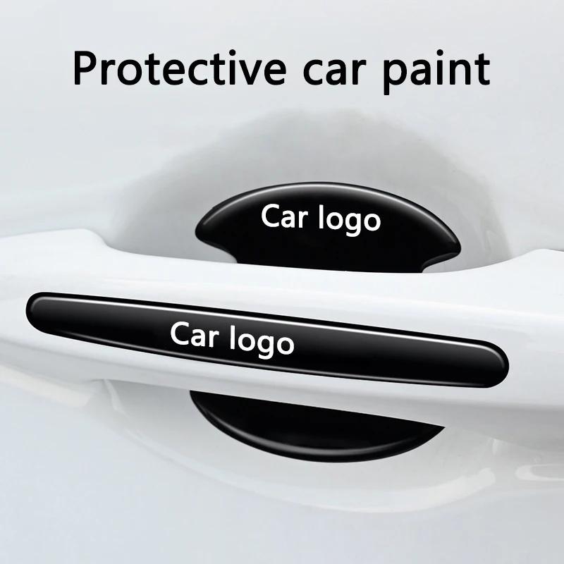 8Pcs Car Door Handle Bowl Anti-Collision Protection Stickers for Mitsubishi Outlander, Lancer, Pajero – Door Cup Guard