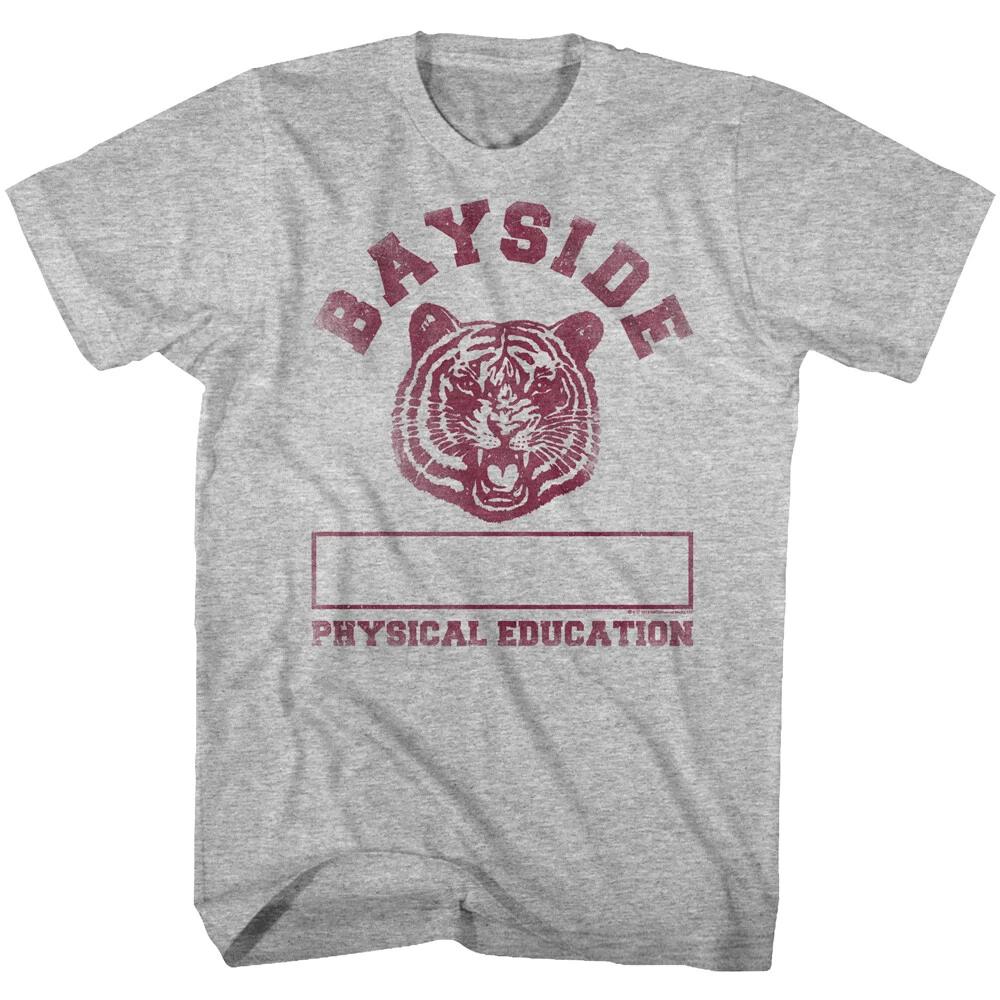 Saved By The Bell Bayside Tigers Physical Education Name Box Men s T Shirt 3XL