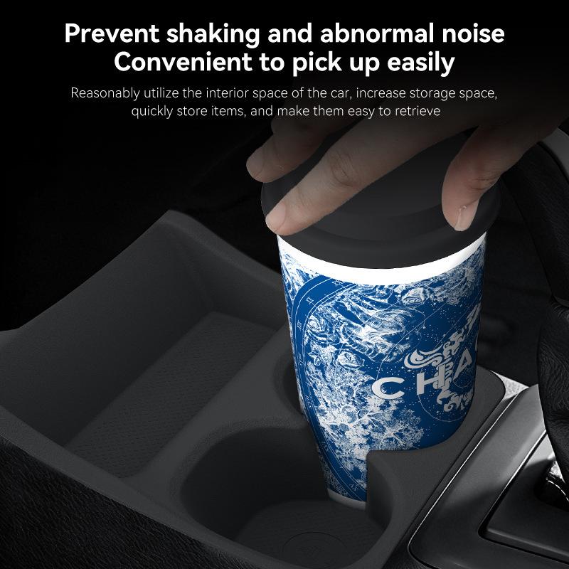 Anti-slip Protective Mat for Perodua Bezza 2018-2025 Center Console Cup Holder