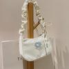 Niche Design Feeling Armpit Bag Women's Shoulder Bag Crescent Bag Pleated Cute Small Fresh Adjustable Drawstring Handbag