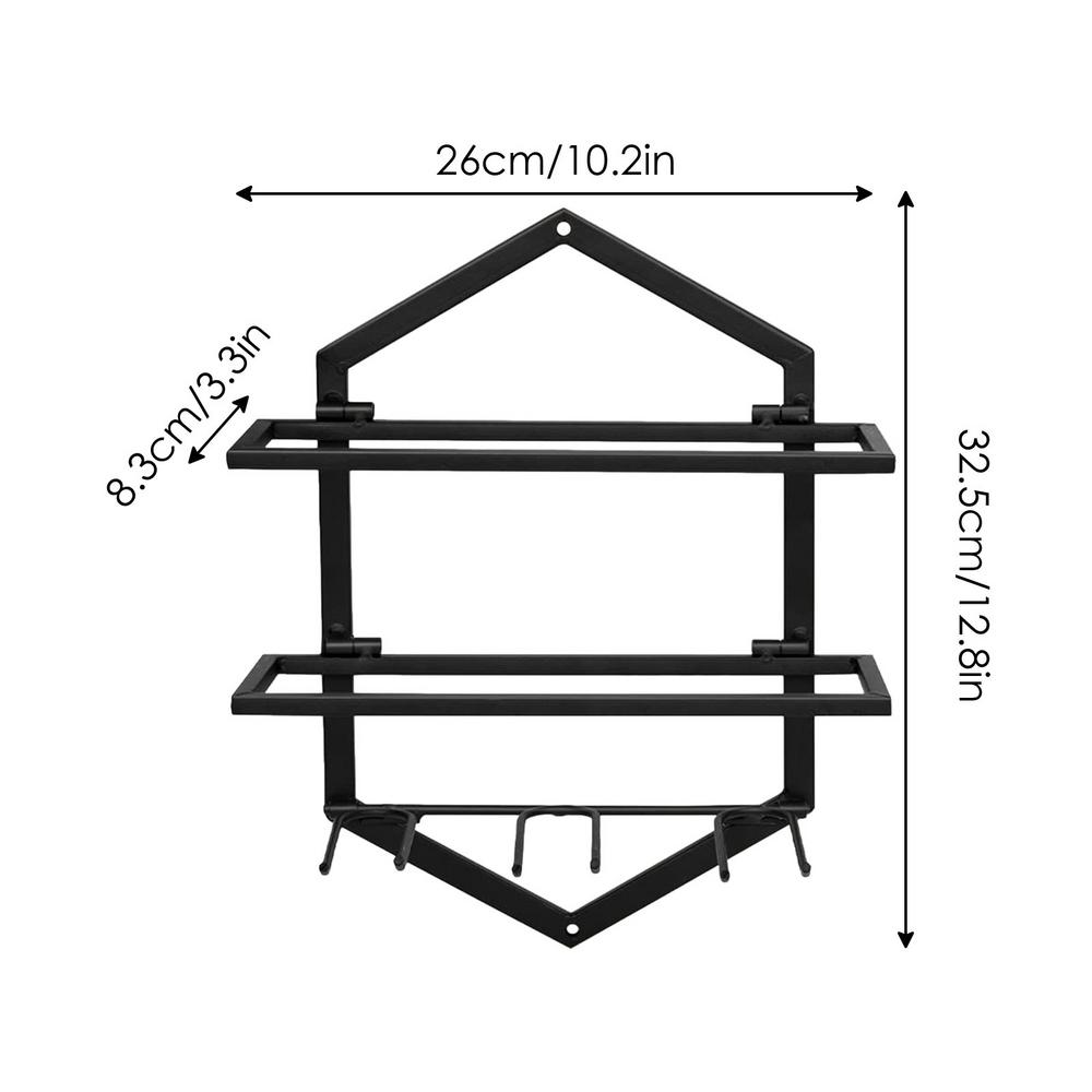 Red Wine Storage Rack Vintage Heavy Duty Wine Bottle Display Shelf Farmhouse Decor Wall Bar Shelf Multifunctional Wine Bottle