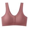 Large Size Ice Silk Front Open Button Bra Seamless Pregnant Women Breastfeeding Vest Gathering Anti-sagging Bra Wholesale