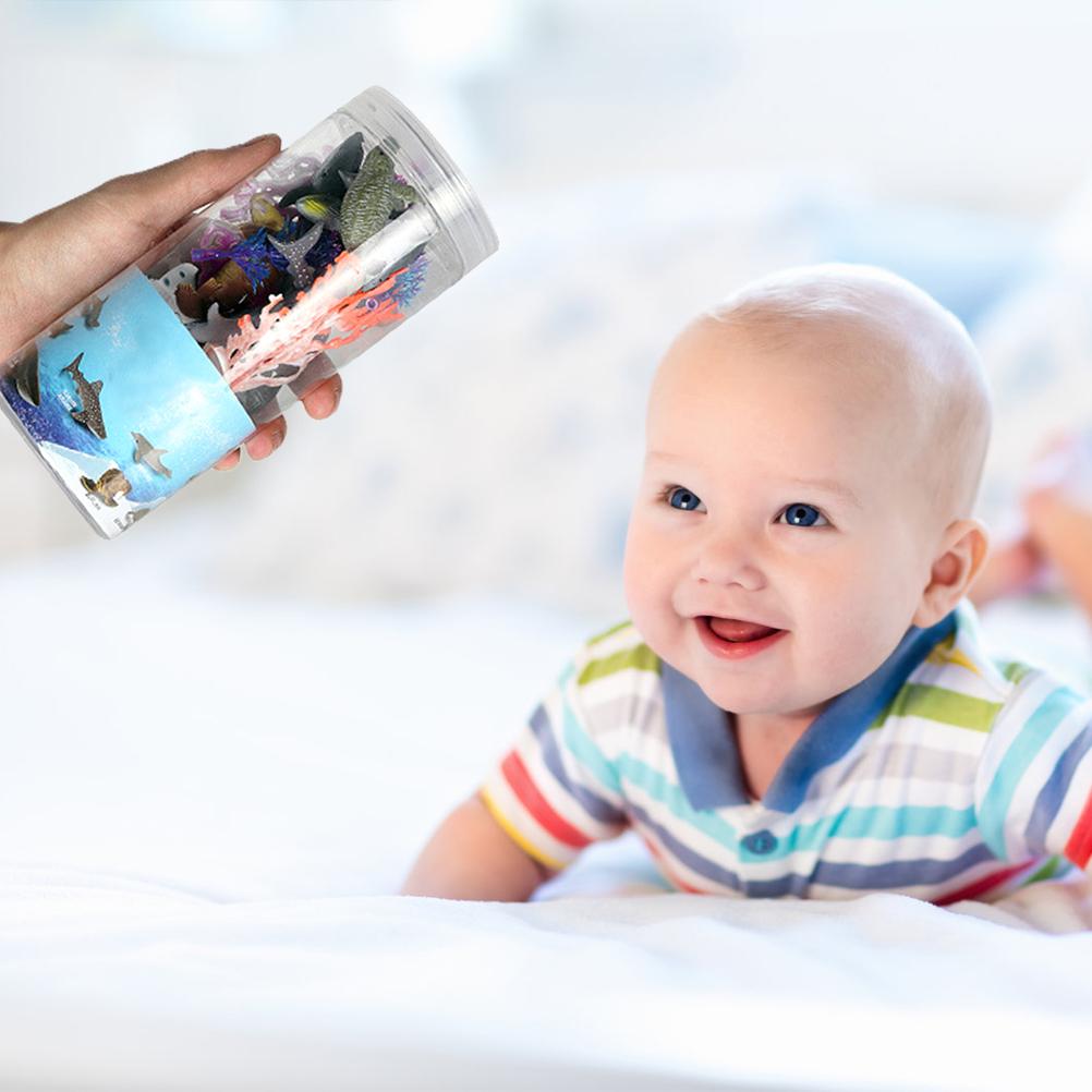 Sea Animal Toy Set for Kids 16 pcs Animal Sea Figures Ocean Toy Set for Sea Lovers Educational Toys