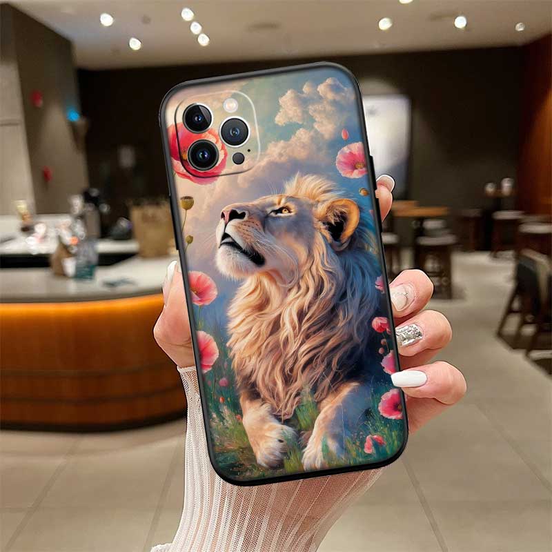 UP3 Animal lion New High-End Shell Phone Case for OPPO A3 Pro A72 A74 A76 A77 A77S A78 A79 A94 A95 A18 A40M A58