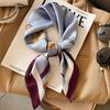 New 70*70cm Silk Satin Hair Scarf Women Handkerchief Printed Female Square Head Bandana Small Neck Muffler Hijab Lady Girl