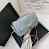 Fashion Handbags Female Travel Cross Body Bag Purse Chain Design Solid Color Leather Crossbody Shoulder Bags For Women