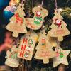 Santa Claus Wrapping Supplies Xmas Decoration Hang Tags Christmas Labels Kraft Tag Gift Wrapping