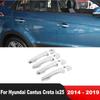 For Hyundai Cantus Creta Ix25 2014 2015 2016 2017 2018 Chrome Car Door Handle Cover Trim Side Handles Catch Cap Accessories