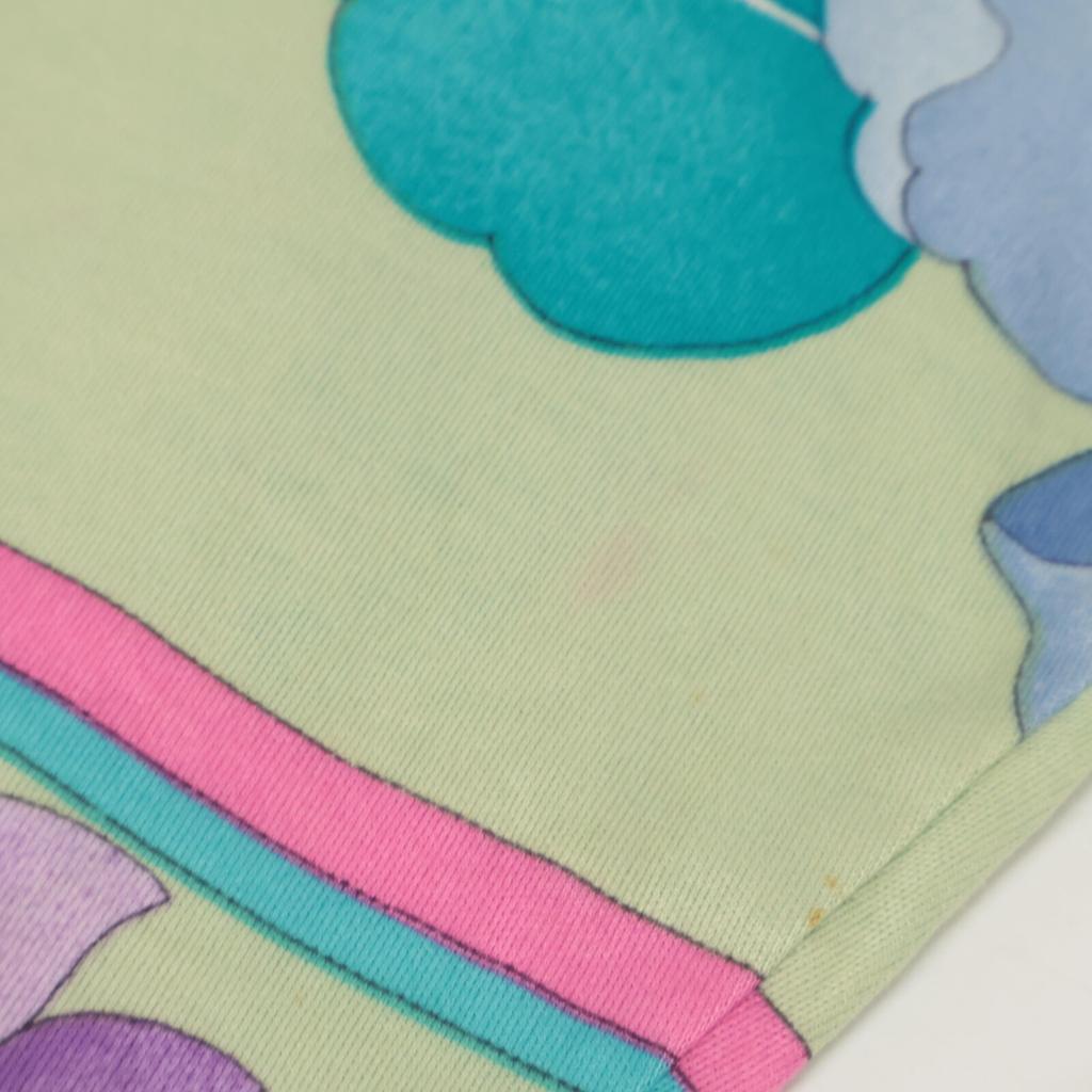 LEONARD D-HG-2 Green Floral Long Sleeve Blouse Tops M multicolorUsed