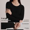 HLA Women's Round Neck Pure Cotton Antibacterial Thermal Base Layer Set