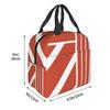 Flugrekorder Isolierte Lunchtasche für Damen Büro-Kühltasche Thermische Lebensmittelbox Tragbare Lunchboxen Behälter