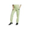 Adidas Solid Color Drawstring Sweatpants With Side Stripe Women Bottoms Green HC1633