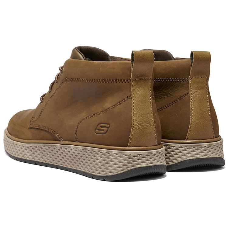 Skechers Burkett Comfortable Versatile Casual Men Casual Dark-Brown 204893-CDB