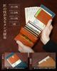 Bifold Pueblo Leather Bifold Genuine Large Popular [Kawaoto] Men's Wallet, Leather, Capacity, Compact, Small, Box-shaped Wallet, Left-handed,