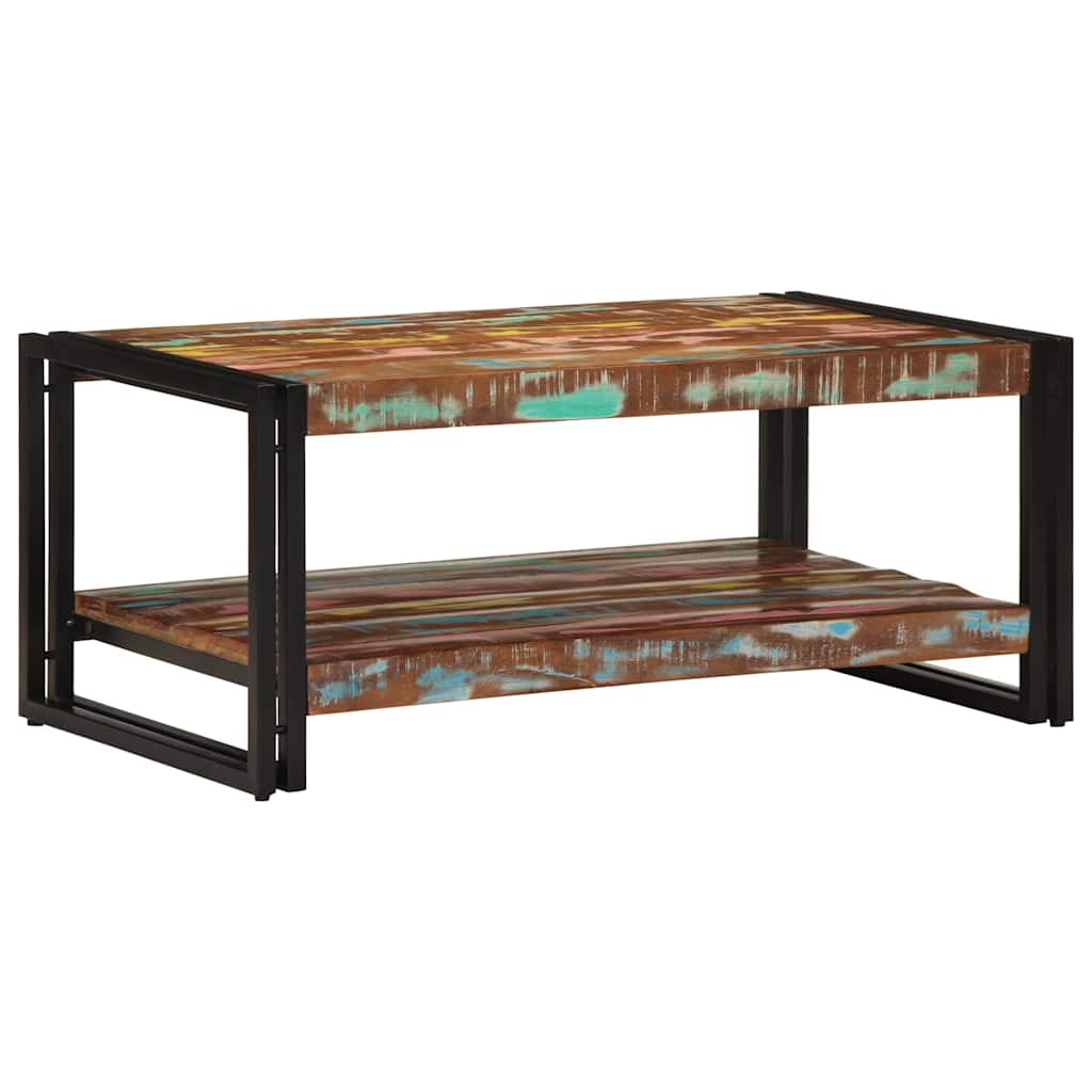 Coffee Table Multicolour 90x50x38 cm Reclaimed Wood Solid