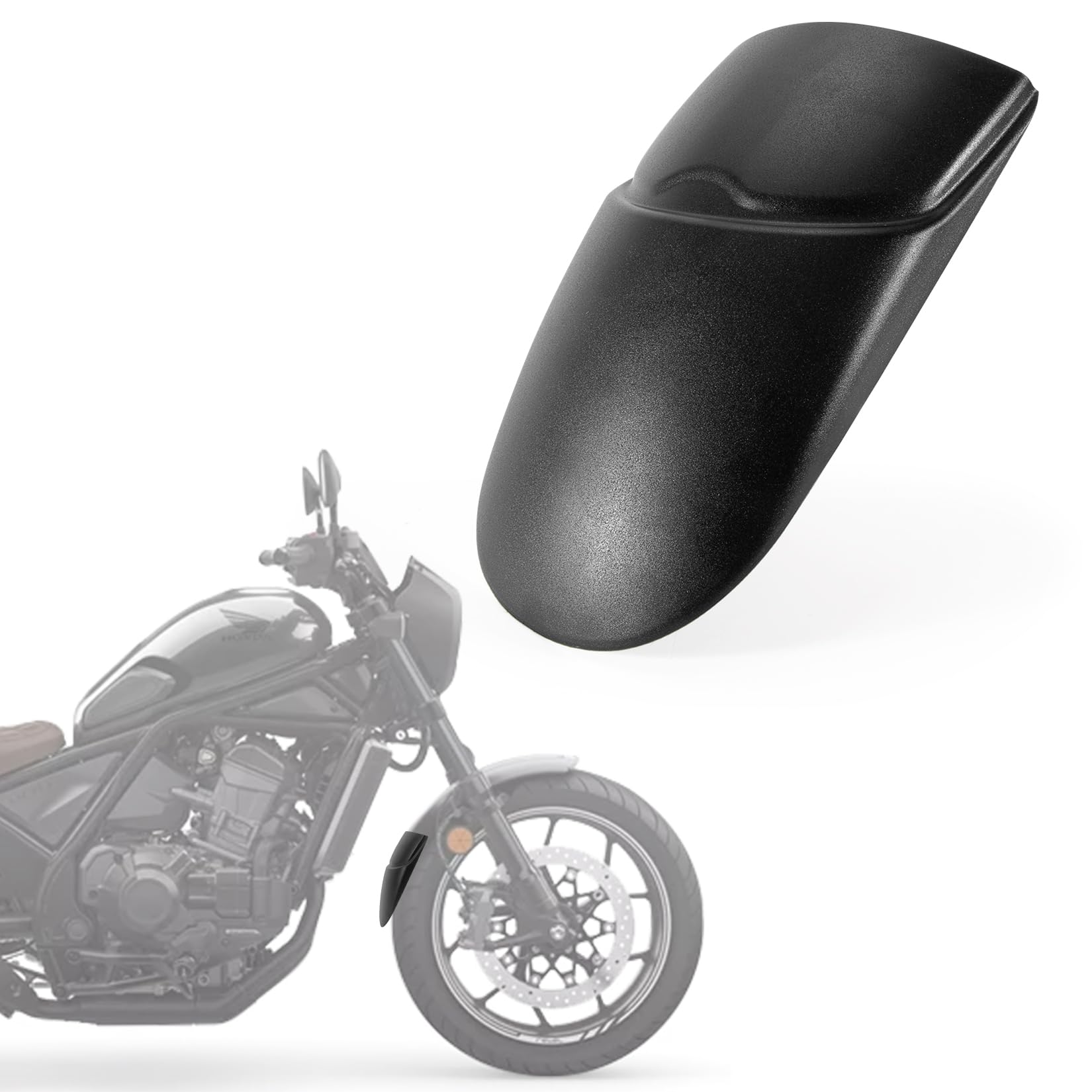 Черное переднее крыло-удлинитель для Honda Rebel CMX1100 (2021, 2022, 2023) чёрный