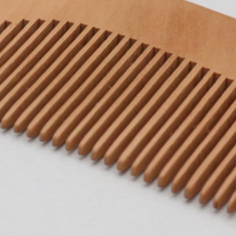 Daiso Peach Wood Handle Comb