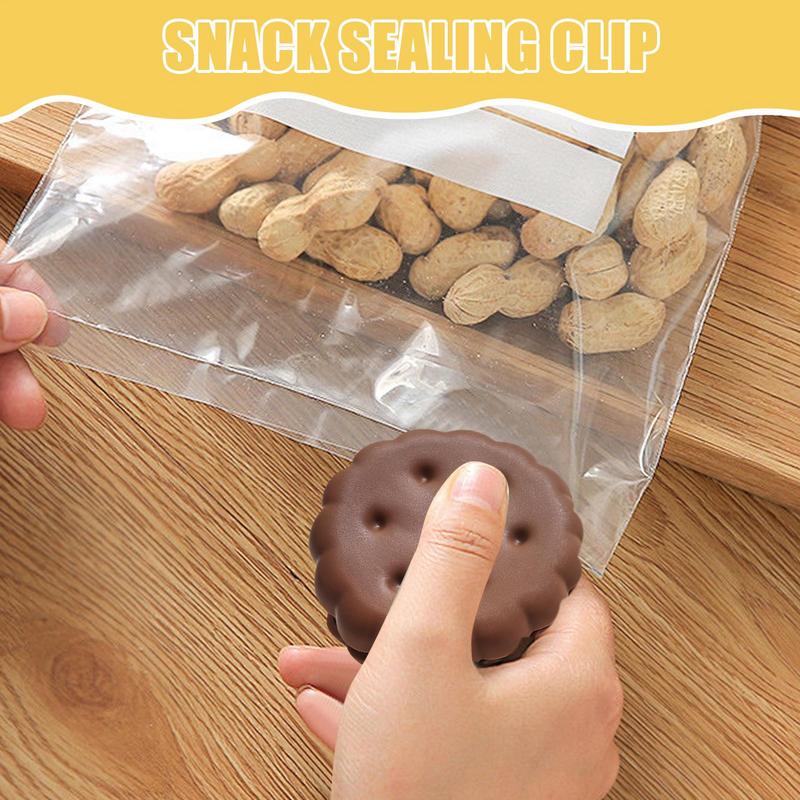 Biscuits Snack Sealing Clip Household Snack Package Strong Sealing Clip Leak-proof Moisture-proof Plastic Bag Sealing Clip