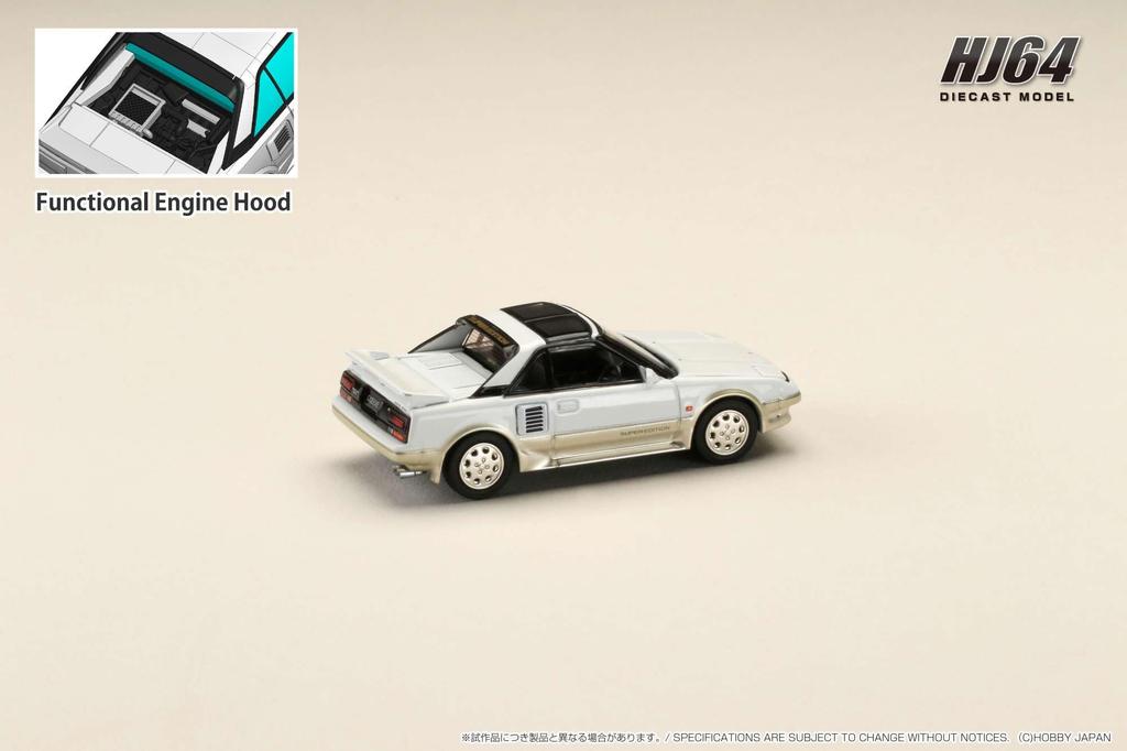 Toyota MR2 SUPER EDITION 1988 T BAR ROOF Metallic 1/64 1600G-LIMITED CHARGER/SUPER Alb/Bej