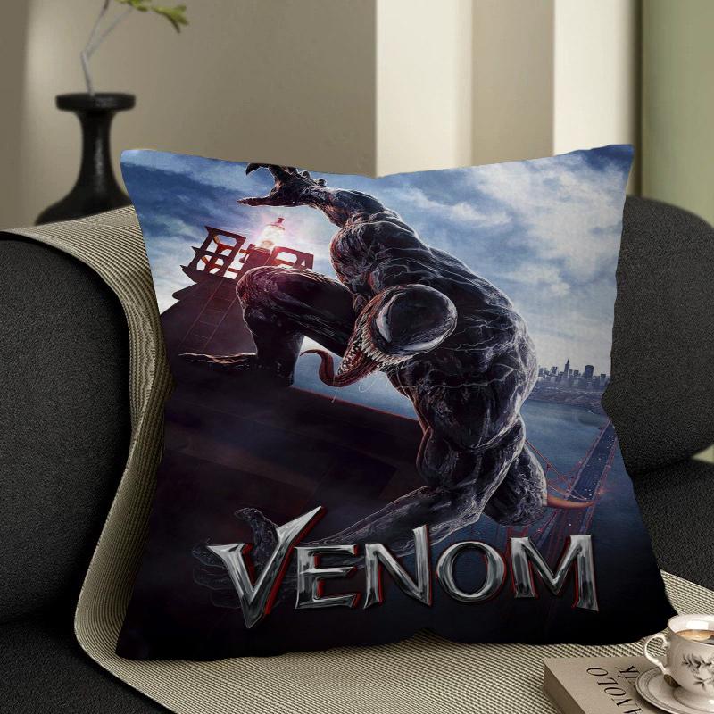 Superhero Movie V-Venom Personalized Pillow Cover Kids Bedroom Wild Party Decor Pillowcase Kid Birthday Shower Gift