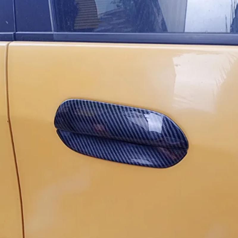Carbon Fiber Pattern Exterior Door Handle & Bowl Decor for 08-13 Honda Fit/Jazz MK3