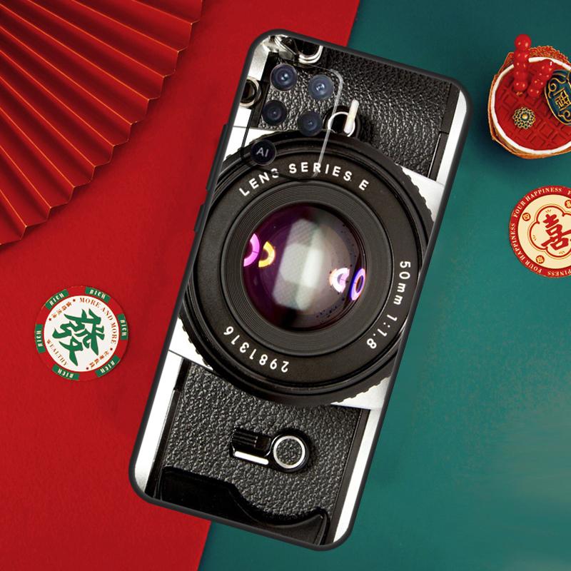 Retro Nostalgia Camera Case For Oppo A76 A16 A96 A17 A60 A40 A80 A98 A58 A78 A18 A38 A57 A74 A54 A94 A15 A5 A6 Pro