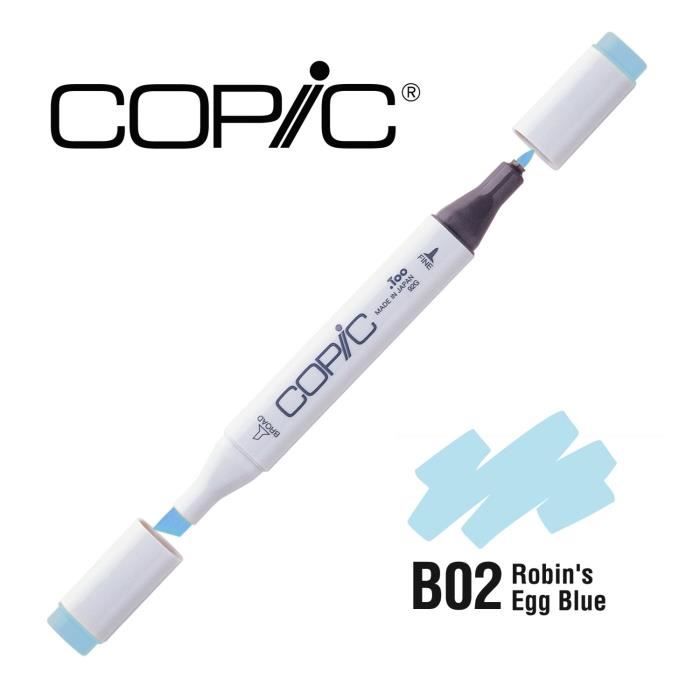 Marqueur - Copic - B02 Robin's Egg Blue - Opaque - 1 pièce - Mixte