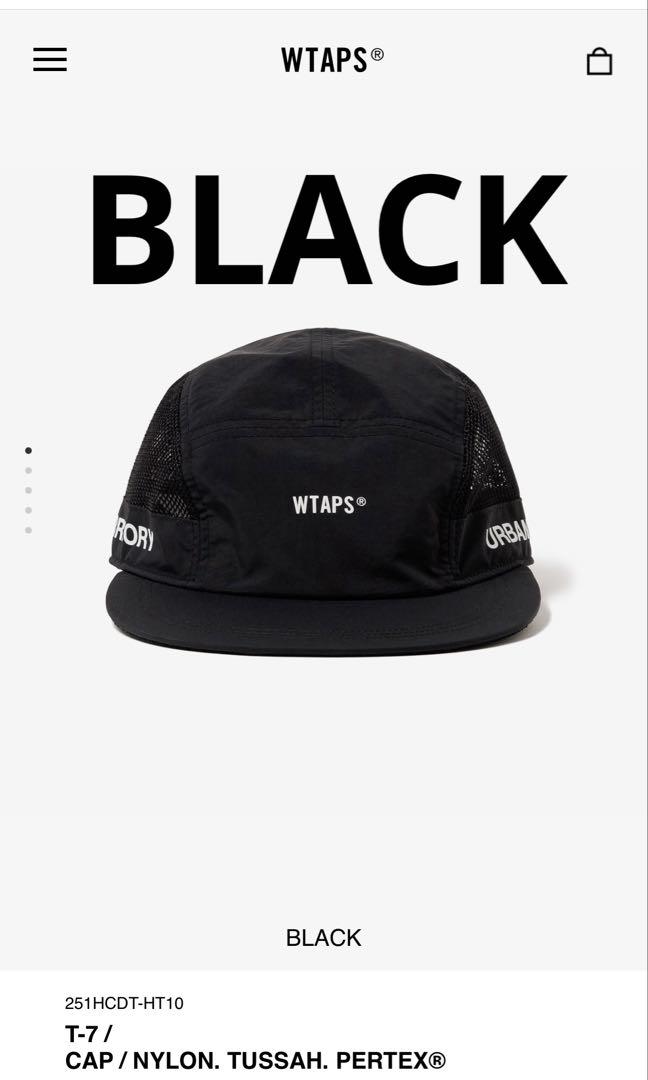 

[USED] WTAPS T-7 Cap Nylon Tussah Pertex Black