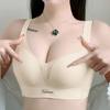 Simple Gathering Bra Women's Adjustable Bra Gathering Anti Sagging Comfortable and Breathable Lace Bra