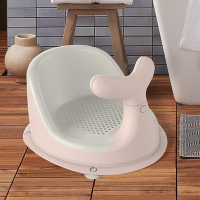 Baby Bath Tub Seat Assisted Sitting Foldaway with Backrest Support Portable Surround Non Slip Soft