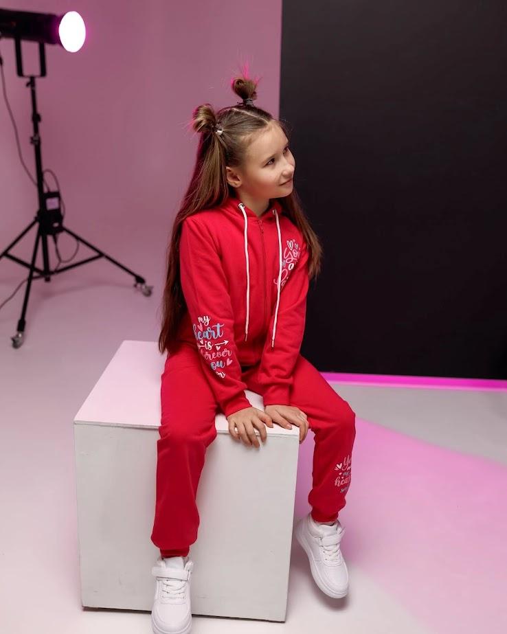 Girls’ Sport Set – Hoodie & Joggers with Print, Demi-season, 6018-023-33 HC