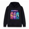 Kids Boys Girls Hoodie Cool Anime Character Printed Long Sleeve Casual Pullover Sweatshirt For Youth Daily Wear