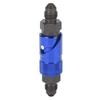KIMISS Brake Line Quick Release Connection Adapter Aluminum Alloy Fitting for Fuel Fluid Hose (Blue)