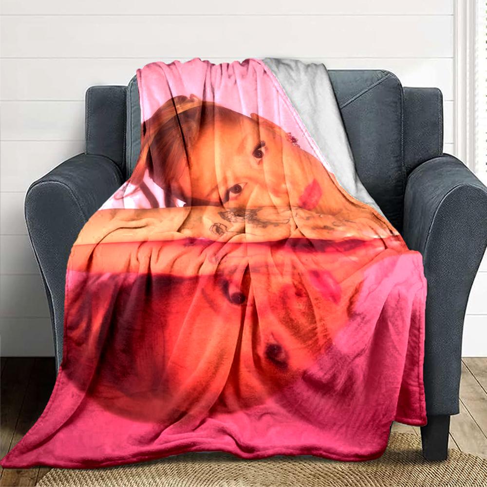 Pink Reflection Portrait Blanket Soft Throw Blanket For Home Bedroom Bed Sofa Travel Office Solid Christmas Blanket