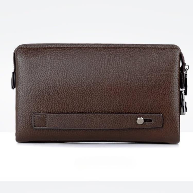 Men's lychee pattern business clutch bag