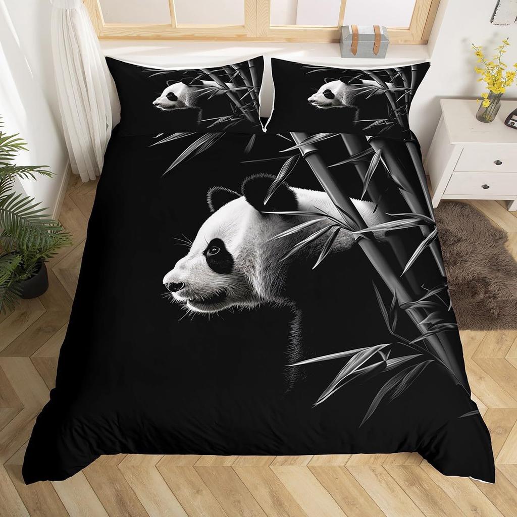 Panda Cherry Blossom Quilt Cover Bedding Quilt Cover Grinding Bedding Kit Digital Printing Delivery