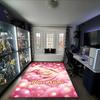 1PC Custom Name Dreamy Bunny Night Theme Floor Mat Ideal for Living Room, Game Rooms, Office, Bedroom,Floor Mat Playful Design