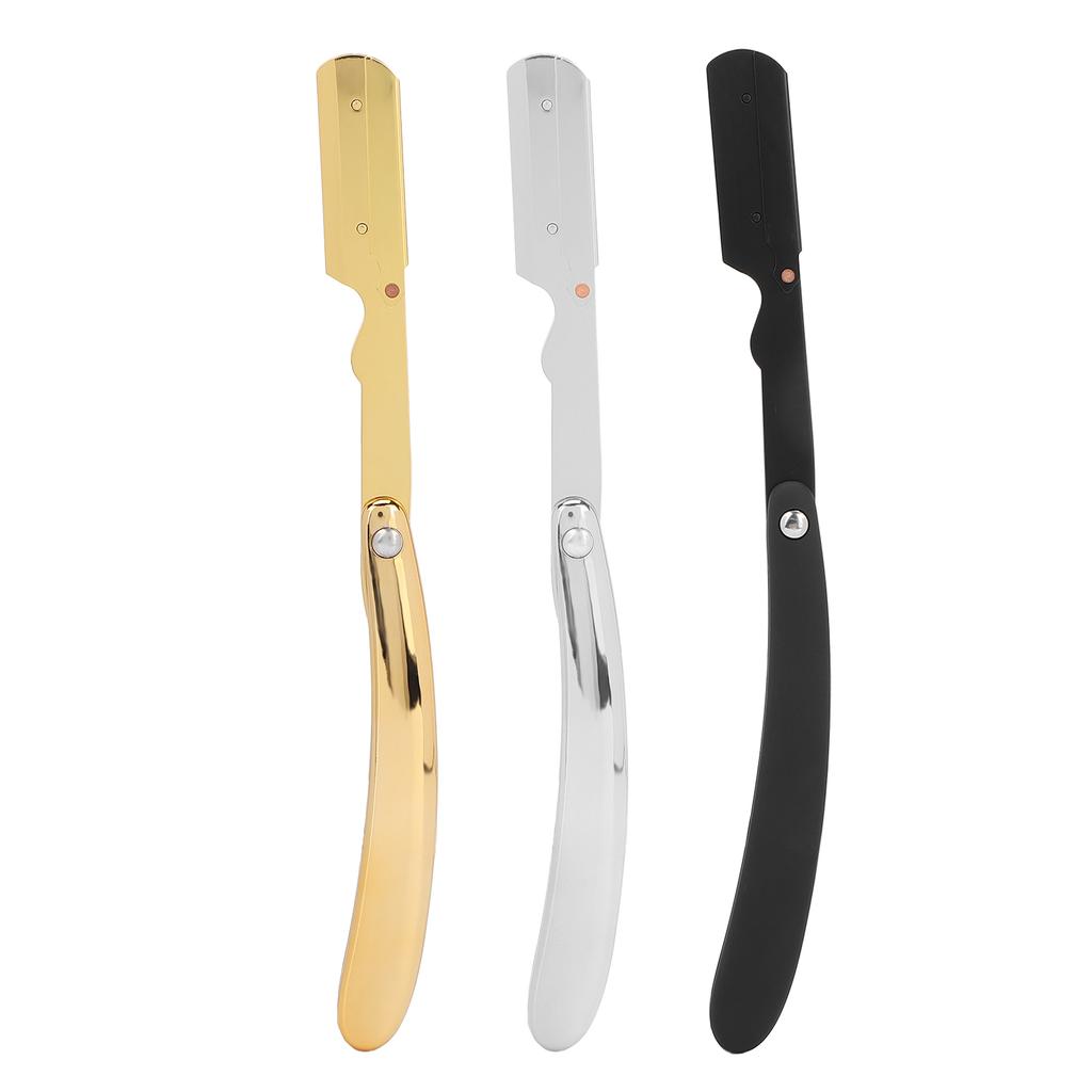 Men\'s Folding Handle  Plated Professional Straight   for Hair Salon (Without Blade)