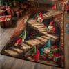 Christmas Gnome Holiday Rug Festive Winter Decoration Rug, Home Decor Rug Xmas Rug Cozy Living Room Rug Seasonal Rugs Decor.