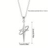1pc Star Cross Necklace Men's Trend, Simple And Elegant Pendant Gifts For Men