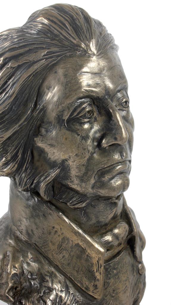 Adam Mickiewicz - marble bust, statuette of a famous person, decoration for office, school, and hotel by the Art-Dog brand