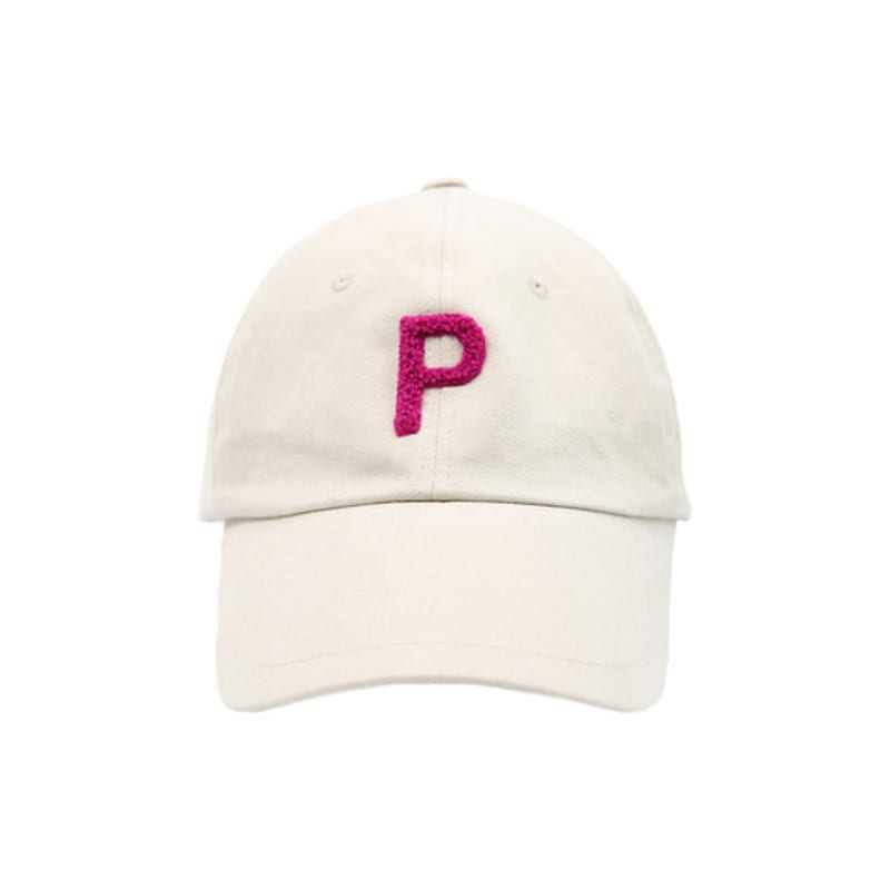 

PLAYIAN Small P Logo Buckle Ball Cap - BEIGE FREE