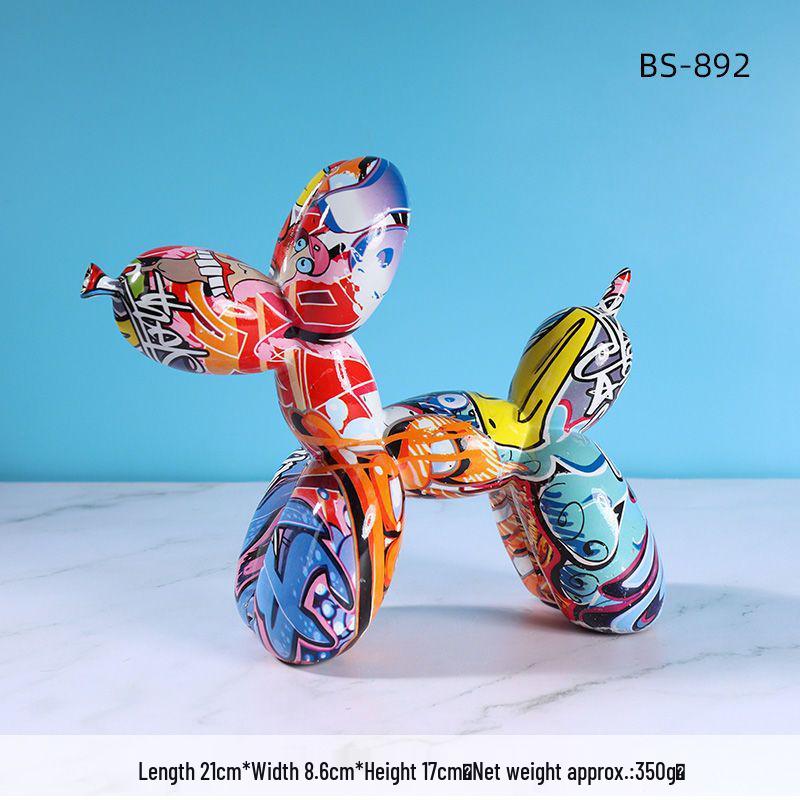 Nordic Creative Resin Balloon Dog Figurines - Home & Wine Cabinet Decor