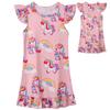 Unicorn Unicorn Girls Pajamas Summer Dress Short Sleeve Children's Loungewear Children's Pajamas
