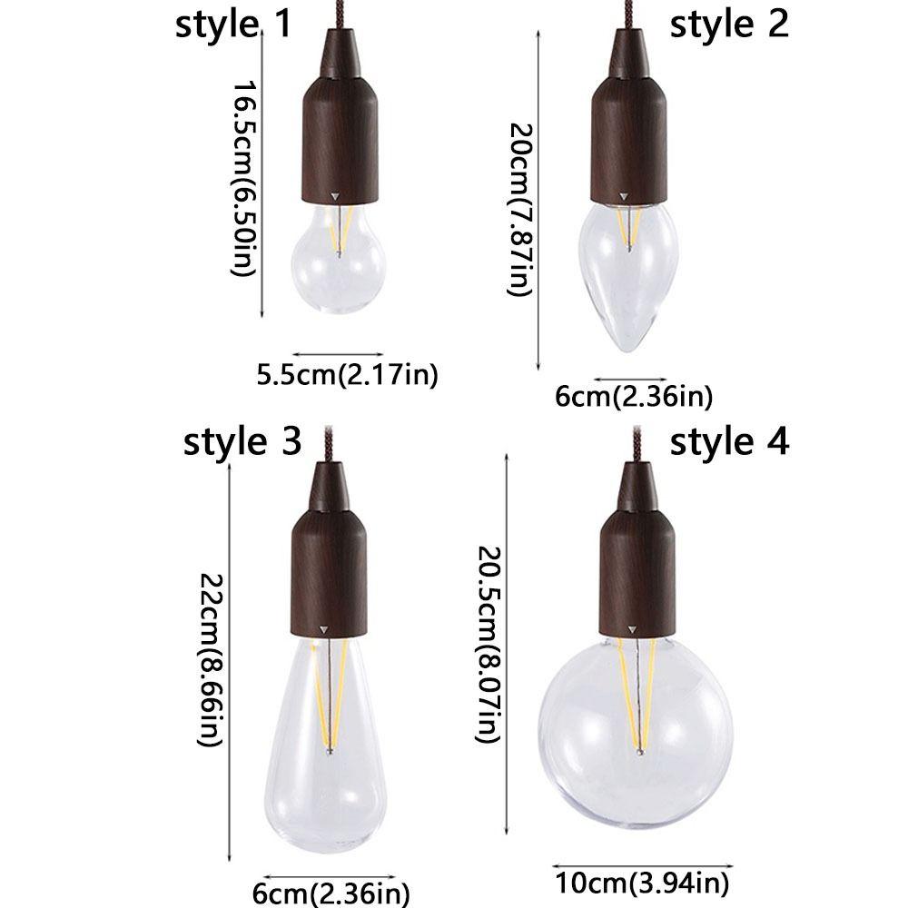Retro Kugel Campingzeltlampe Extrem Hell Niedriger Stromverbrauch LED Hängelampe Wasserdicht Warme Atmosphäre Zugkordellicht