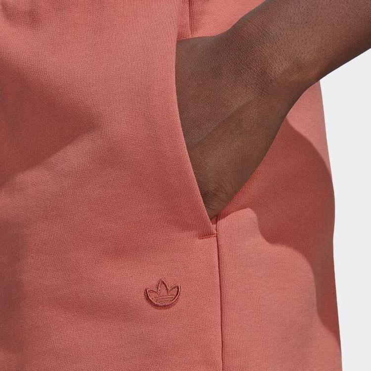 Adidas Originals Trefoil Logo Decal Casual Straight Shorts Women Bottoms Pink HM1793