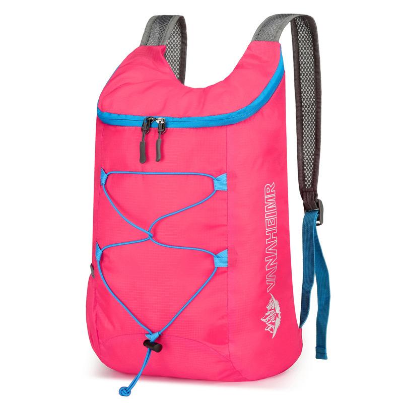 Multifunctional Lightweight Outdoor Folding Backpack Large Capacity Water-Repellent Nylon Sports Bag For Camping Hiking Travel